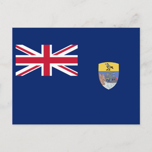 Vlag van Sint-Helena Briefkaart (Voorkant)