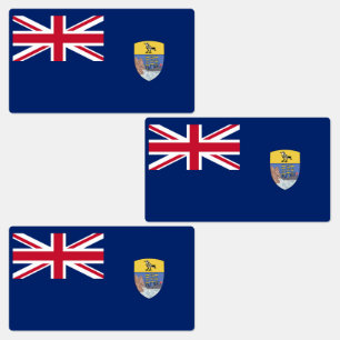 Vlag van Sint-Helena Labels