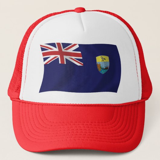 Vlag van Sint-Helena Muts Trucker Pet (Voorkant)