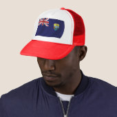 Vlag van Sint-Helena Muts Trucker Pet (In situ)