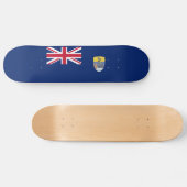 Vlag van Sint-Helena Persoonlijk Skateboard (Horizontaal)