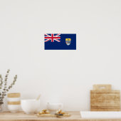 Vlag van Sint-Helena Poster (Keuken)