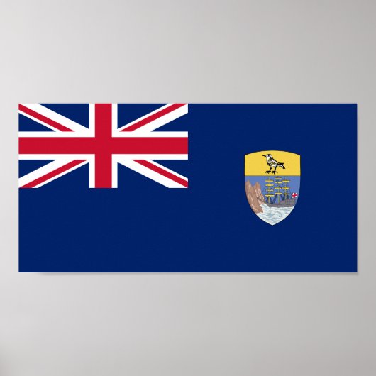 Vlag van Sint-Helena Poster (Voorkant)