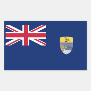 Vlag van Sint-Helena Rechthoekige Sticker