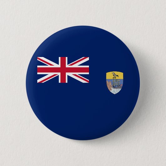Vlag van Sint-Helena Ronde Button 5,7 Cm (Voorkant)