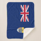 Vlag van Sint-Helena Sherpa Deken (Voorkant)