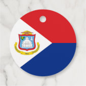 vlag van Sint Maarten Bedankjes Labels (Achterkant)