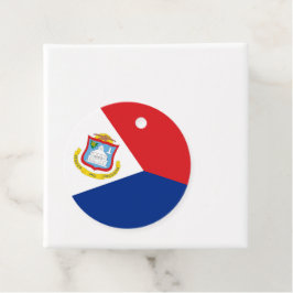 vlag van Sint Maarten Bedankjes Labels