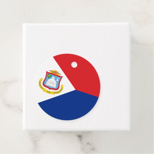 vlag van Sint Maarten Bedankjes Labels (In situ)