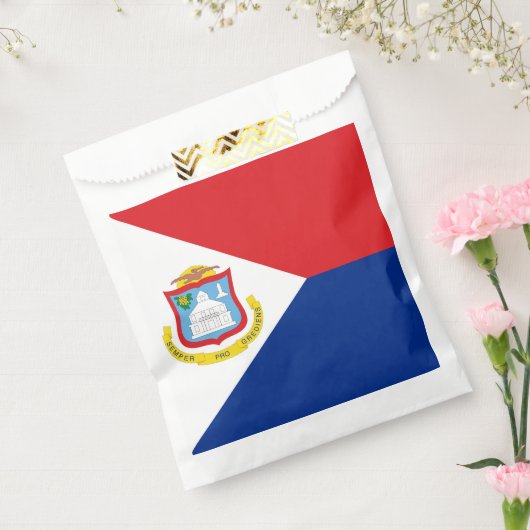 Vlag van Sint Maarten Bedankzakje (Gezegeld)