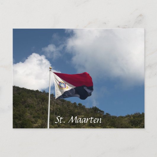 Vlag van Sint Maarten Briefkaart (Voorkant)