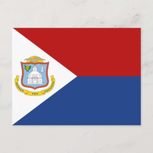 Vlag van Sint-Maarten Briefkaart (Voorkant)
