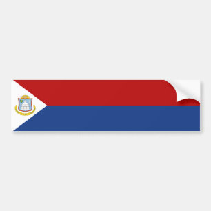 Vlag van Sint-Maarten Bumpersticker