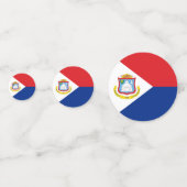 Vlag van Sint Maarten Confetti (Achterkanten)
