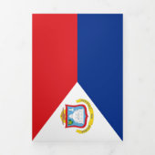 vlag van Sint Maarten Drieluik Kaart (Cover)