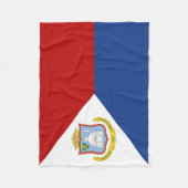 Vlag van Sint-Maarten Fleece Deken (Voorkant)