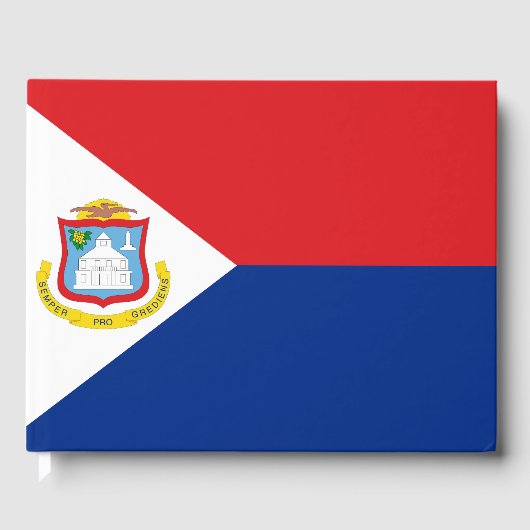 vlag van Sint Maarten Gastenboek (Voorkant)