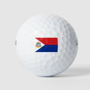 vlag van Sint Maarten Golfballen