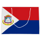 Vlag van Sint Maarten Groot Cadeauzakje (Voorkant)