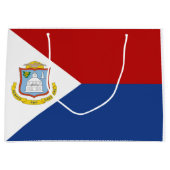 Vlag van Sint-Maarten Groot Cadeauzakje (Voorkant)