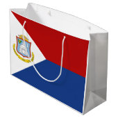 Vlag van Sint-Maarten Groot Cadeauzakje (Achterkant Gekanteld)