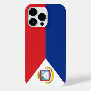 vlag van Sint Maarten iPhone 14 Pro Max Hoesje