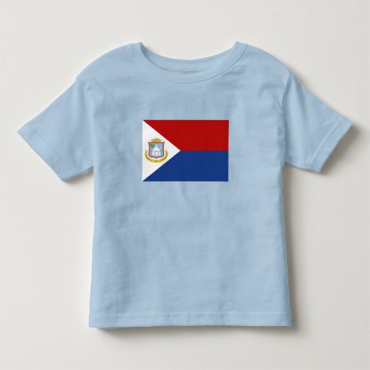 Vlag van Sint Maarten Kinder Shirts (Voorkant)
