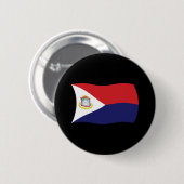 Vlag van Sint-Maarten Knop Ronde Button 5,7 Cm (Voorkant /achterkant)