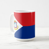 vlag van Sint Maarten Koffiemok (Voorkant links)