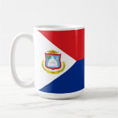 vlag van Sint Maarten Koffiemok (Links)