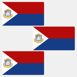 Vlag van Sint-Maarten Labels