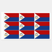 Vlag van Sint-Maarten Labels (Vel)