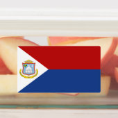 Vlag van Sint-Maarten Labels (Aangebracht)