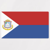 Vlag van Sint-Maarten Labels (Design 1)