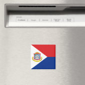 Vlag van Sint Maarten Magneet (Insitu (Vaatwasser))