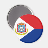 Vlag van Sint Maarten Magneet (Voorkant / Achterkant)