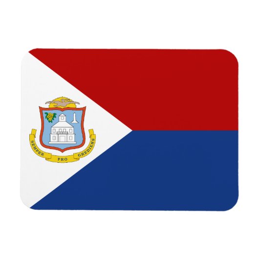 Vlag van Sint-Maarten Magneet (Horizontaal)
