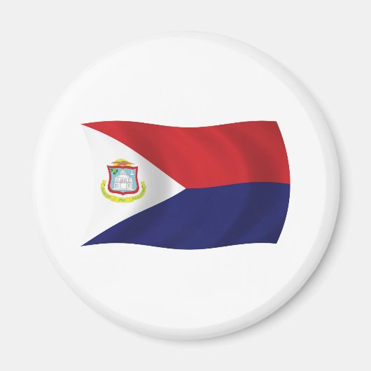 Vlag van Sint-Maarten magneet (Voorkant)