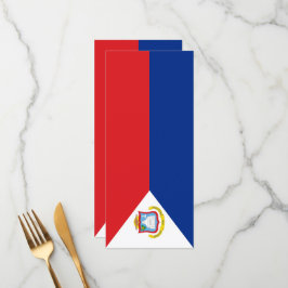vlag van Sint Maarten Menu