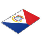 Vlag van Sint Maarten Notitieboek (Linkerzijde)