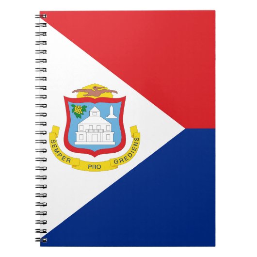 Vlag van Sint Maarten Notitieboek (Voorkant)