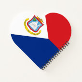 vlag van Sint Maarten Notitieboek (Achterkant)