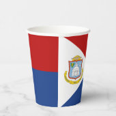 Vlag van Sint Maarten Papieren Bekers (Rechts)