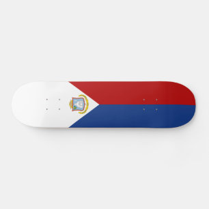 Vlag van Sint-Maarten Persoonlijk Skateboard