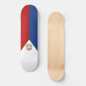 Vlag van Sint-Maarten Persoonlijk Skateboard (Voorkant)