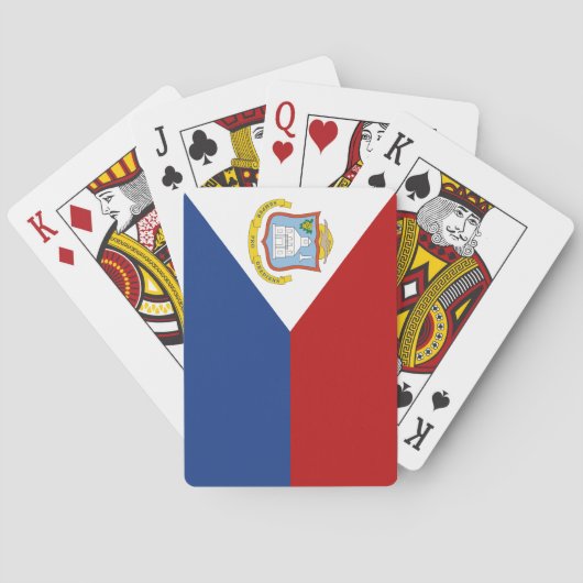 Vlag van Sint-Maarten Pokerkaarten (Achterkant)