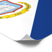 Vlag van Sint-Maarten Poster (Hoek)