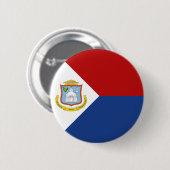 Vlag van Sint-Maarten Ronde Button 5,7 Cm (Voorkant /achterkant)