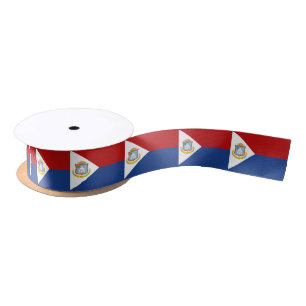 Vlag van Sint Maarten Satijnen Lint