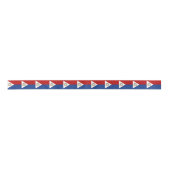 Vlag van Sint-Maarten Satijnen Lint (Voorkant)